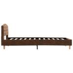 Cadre de lit 298338 Marron - Bois manufacturé - Métal - 94 x 75 x 210 cm