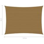 Sonnensegel 3016419-8 Taupe - 350 x 200 cm