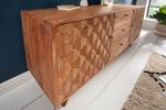 Sideboard MYSTIC LIVING Braun - Massivholz - Holzart/Dekor - 145 x 75 x 40 cm