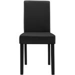 Lot de 8 Chaises Brevik rembourées Noir