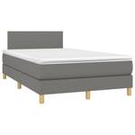 Boxspringbett 3017288-2 Dunkelgrau - 120 x 203 cm