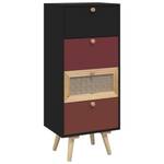 Highboard DE7997 Schwarz - Holzwerkstoff - 30 x 95 x 40 cm