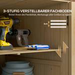 Gartenschrank 84G-416V00ND Braun - Massivholz - 88 x 90 x 78 cm