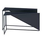 Set de 2 tables basses gigognes Kungsör Noir - Métal - 36 x 45 x 74 cm