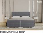 Boxspringbett Chandon Grau - Breite: 166 cm - H4