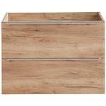 Waschtischunterschrank mit 2 Schubladen Braun - Holzwerkstoff - 80 x 57 x 46 cm