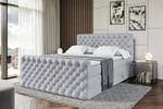 Boxspringbett BOXI8-Z KING Grau - Breite: 140 cm