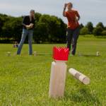 Kubb Wikingerspiel Braun - Rot - Holzwerkstoff - 5 x 5 x 30 cm