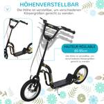 Kindertretroller 371-017BK Esche Schwarz Dekor