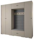 Garderobe Inova 2 Z8 Schwarz - Grau - Schwarz