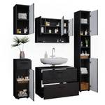 Mobilier de salle de bains Irma Anthracite - Anthracite brillant