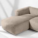 Ecksofa BUFFO 6-Sitzer Beige - Breite: 377 cm - Armlehne beidseitig montierbar - Ecke davorstehend links - Ottomane davorstehend links