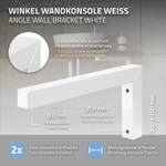 L-Wandhalterung 300x150x30 mm weiß Weiß