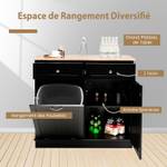 Meuble Salle de Bain  KC54756 Noir