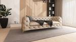 Chesterfield Sofa 3-Sitzer Klareno Beige