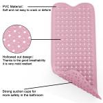 Badewannenmatte Duschmatte BPA Frei Pink - Kunststoff - 40 x 1 x 100 cm