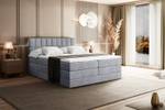 Boxspringbett MIAMI KING Grau - Breite: 180 cm