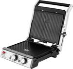 Kontaktgrill KG 2033 Silber - Metall - 37 x 14 x 36 cm