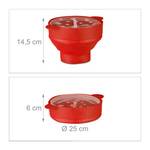 2 x rot Popcorn Maker Silikon