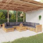 Garten-Lounge-Set 3028565-22 (9-teilig) Grau - Massivholz - Holzart/Dekor - 69 x 60 x 69 cm