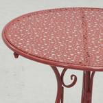 Zusammenklappbarer Tisch aus grauem Meta Rot