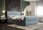 Boxspringbett NATHIE 160x200 Monolith 72 Blau