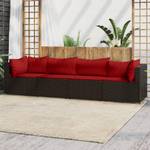 Garten-Lounge-Set 3029629-3 (4-teilig) Braun - Rot