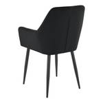 Lot de 2 chaises de salle à manger Noir - Métal - 57 x 86 x 56 cm