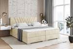 Boxspringbett ERNINA Ecru - Breite: 120 cm - H4