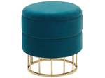 Pouf ELGIN Blau - Gold - Petrol