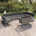 Garten-Sofagarnitur (12-teilig) 3094626 69 x 69 x 69 cm - Metall - Rattan