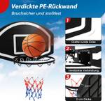 Basketballring EB59095DE Schwarz - Metall - 46 x 2 x 72 cm