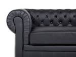 Canapé chesterfield CHESTERFIELD Noir - Marron - 195 x 70 x 90 cm