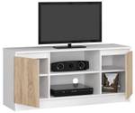 TV-Schrank K120 2T 1S CLP Eiche Sonoma Dekor - Weiß