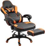 Chaise de bureau Tilos Noir - Orange