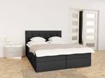 Boxspringbett Doppelbett Bett Bastiano Schwarz - Breite: 140 cm