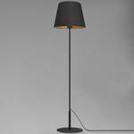 Lampe sur pied KAJA Noir - Doré - Métal - Textile - 38 x 154 x 38 cm