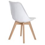 Chaise Skandi (Lot de 2) Blanc