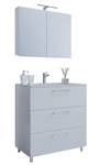 3-pièces lavabo Badinos SP Blanc crème - Blanc - Largeur : 60 cm