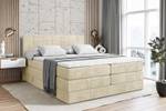 Boxspringbett MOETI KING Ecru - Breite: 160 cm