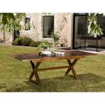 Teakholz Garten Tacle 8/10 Personen Braun - Massivholz - Holzart/Dekor - 100 x 75 x 180 cm