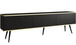 TV-Lowboard ORIS Schwarz - Gold