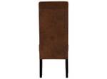 Chaise SANTOS Lot de 2 Marron - Textile - 63 x 107 x 47 cm