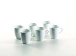 Kaffeebecher Colombia (6er Set) Weiß - Porzellan - 9 x 10 x 12 cm