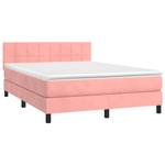 Boxspringbett 3017268-8 Pink - 144 x 193 cm