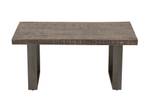 Couchtisch IRON CRAFT Grau - Massivholz - 100 x 46 x 60 cm