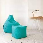 Sitzsack-Hocker Pouf "Cube" 40x40x40cm Petrol