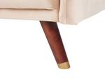 3-Sitzer Sofa SENJA Beige - Eiche Dunkel