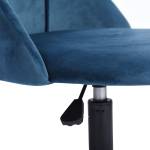 Chaise de bureau scandinave BLEU velours Bleu - Textile - 53 x 83 x 51 cm