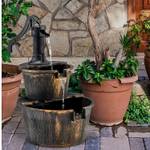 Gartenbrunnen mit Wasserpumpe Braun - Kunststoff - 41 x 68 x 46 cm